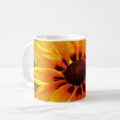 イエローフラワーフォトクラシックジョグ コーヒーマグカップ (正面左)