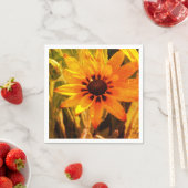 イエローフラワーフォト紙ナプキンス スタンダードカクテルナプキン (インサイチュ)