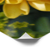 イエローフラワーポスタープリント ポスター (コーナー)