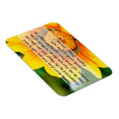 イエローフラワーマグネット感動的引用文 マグネット (右側)