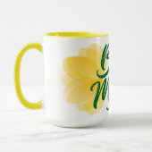 イエローフラワーマザーズデイコーヒーカップ マグカップ (左)