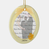 イエローフラワーラウンドフォトオーナメント セラミックオーナメント (右)