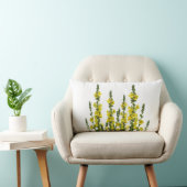 イエローフラワーリバーシブルカントリー装飾用クッション ランバークッション (椅子)