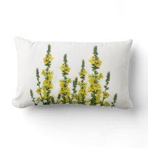 イエローフラワーリバーシブルカントリー装飾用クッション