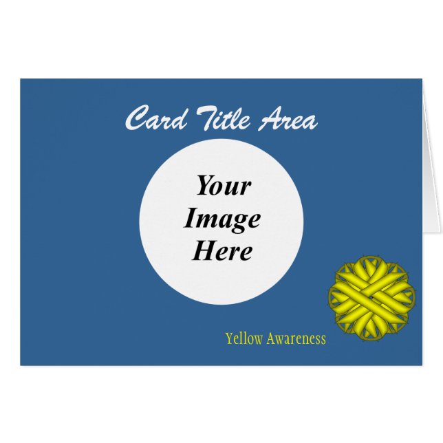 イエローフラワーリボンテンプレートby Kenneth Yoncich (正面横)