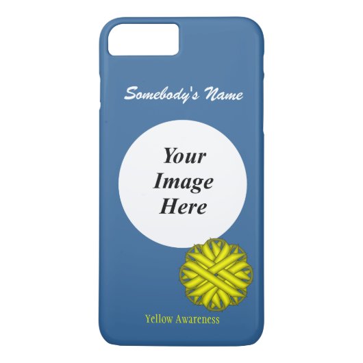 イエローフラワーリボンテンプレートby Kenneth Yoncich Case-Mate iPhoneケース (裏面)