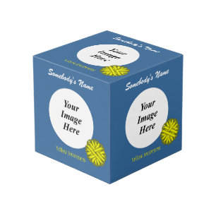 イエローフラワーリボンTmpl by Kenneth Yoncich フォトキューブ