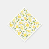 イエローフラワール スタンダードカクテルナプキン (角)