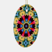 イエローフラワー抽象芸術オーナメント セラミックオーナメント (右)