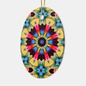 イエローフラワー抽象芸術オーナメント セラミックオーナメント (左)