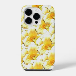 イエローフラワー携帯ケース iPhone 14 PROケース