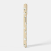 イエローフラワー携帯ケース iPhone 15ケース (右側面)
