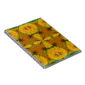 イエローフラワー花びら抽象芸術アート ノートブック (右側)