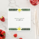 イエローフランギパニプルメリア結婚ズ スタンダードランチョンナプキン (インサイチュ)