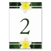 イエローフランギパニプルメリア結婚ズ テーブルナンバー (裏面)
