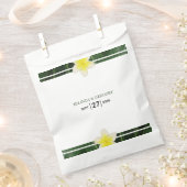 イエローフランギパニプルメリア結婚ズ フェイバーバッグ (クリップ留めされた状態)