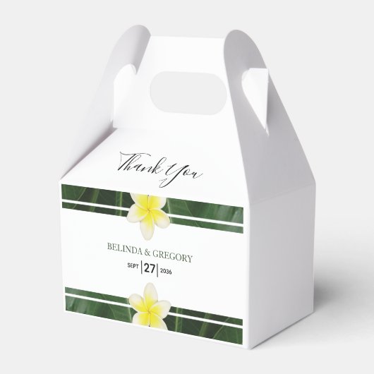 イエローフランギパニプルメリア結婚ズ フェイバーボックス (正面サイド)