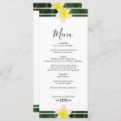 イエローフランギパニプルメリア メニュー (正面/裏面)