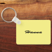 イエローフランギパニ キーホルダー (裏面)