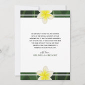 イエローフランギ結婚パニプルメリアサンキューカード サンキューカード (正面)