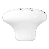 イエローフランシスコスターバストミッドセンチュリーモダン セラミックノブ (側面)