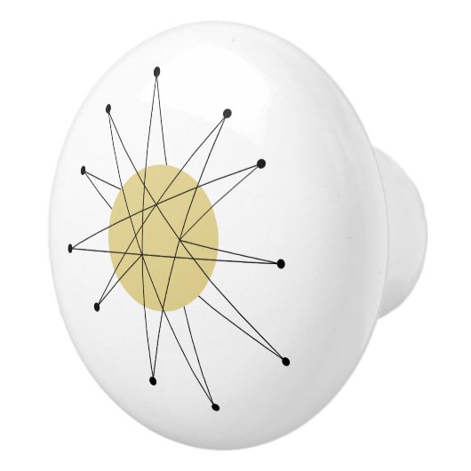 イエローフランシスコスターバストミッドセンチュリーモダン セラミックノブ (右)