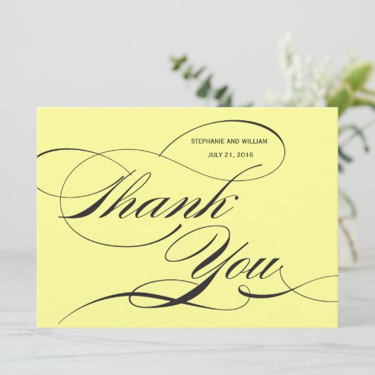 イエローフラ結婚リッシュサンキューカード 招待状 (スタンド正面)