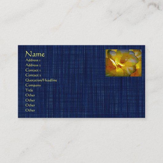 イエローフリーシアデジタル操作 名刺 (正面)