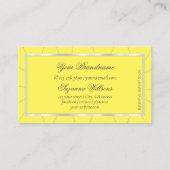 イエローフレームとシルバーフレームとダイアモンズラグジュアリーグラム 名刺 (裏面)