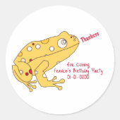 イエローフロッグ漫画 ラウンドシール (正面)