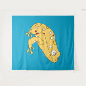 イエローフロッグ タペストリー (正面(横))