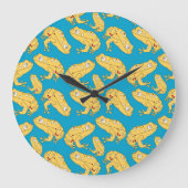 イエローフロッグ ラージ壁時計 (正面)