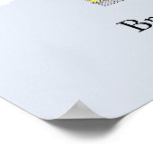 イエローフローティングホーム指紋認証ゲストブック ポスター (角)