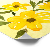 イエローフローラガーラン結婚ズインディアンのハルディwelcom ポスター (角)