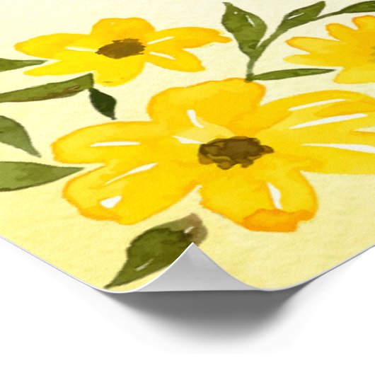 イエローフローラガーラン結婚ズインディアンのハルディwelcom ポスター (角)