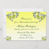 イエローフローラキンセアニラ招待状 招待状 (正面)