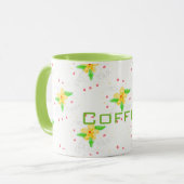 イエローフローラコーヒーマグ マグカップ (正面左)