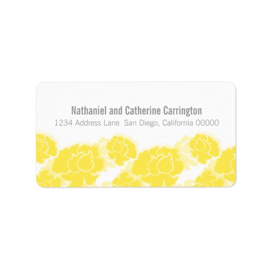 イエローフローラデカデンス住所 シール (正面)