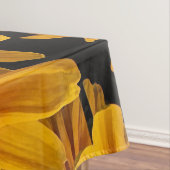 イエローフローラブラックアイドスーザンフラワーズテーブルクロス テーブルクロス (インサイチュ)