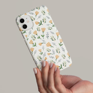 イエローフローラルスカンジナビア iPhone 16 PROケース