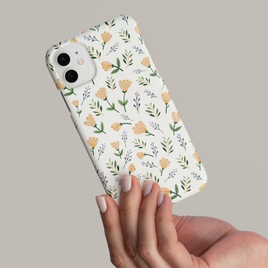 イエローフローラルスカンジナビア Case-Mate iPhoneケース