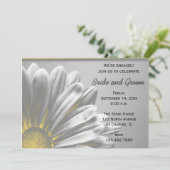 イエローフローラルハイライトエンゲージメントパーティー 招待状 (スタンド正面)