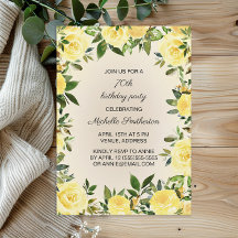 イエローフローラ女子70歳の誕生日パーティー