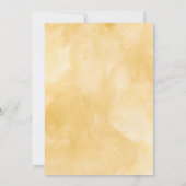 イエローフローラ睡眠ベビーシャワー招待状 招待状 (裏面)