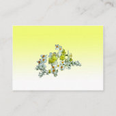 イエローフローラ結婚の護衛カード プレイスカード (裏面)