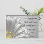 イエローフローラ結婚ハイライトのリハーサルディナー 招待状 (スタンド正面)