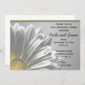 イエローフローラ結婚ハイライトのリハーサルディナー 招待状 (正面/裏面)