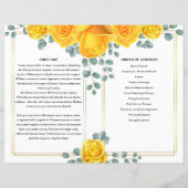 イエローフローラ葬儀番組テンプレート (裏面)