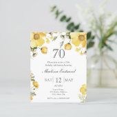 イエローフローラ70th誕生日予算招待状 (スタンド正面)