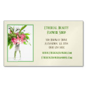 イエローフローリスト マグネット名刺 (正面)